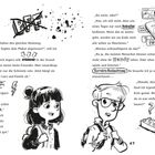 Zwei Comicfiguren, Lilli und ein Junge, diskutieren über Freundschaft und Technik. Text und Illustrationen ergänzen das Gespräch.