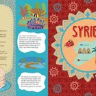 „Was für ein Fest!“ Vorfreude auf das Zuckerfest und eine festlich gedeckte Tafel, mit einer Familie, Geschenken und Dekorationen.