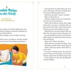 Links: "Wenn du fröhlich bist..." Noten mit zwei Vögeln. Rechts: Tipp Helene, Tanzen und Klatschen in fröhlicher Illustration.