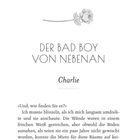 KAPITEL 1, Der Bad Boy von nebenan, Charlie. Illustration: Eine gezeichnete Rose. Textauszug auf Seite 5.