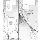 "Ich war überzeugt, über dich hinweg zu sein... Gerry." Zwei Personen, eine liegt, eine schaut nachdenklich. Manga-Stil.