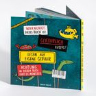 Warnung: Dieses Buch ist gefährlich lustig! Lesen auf eigene Gefahr. Achtung, Monster! Illustration mit Monstern.