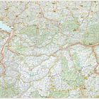 Links Text: "MARCO POLO HIGHLIGHTS", "VORARLBERG TIROL SÜDTIROL". 
Karte mit Straßen- und Geländedetails.