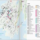 Text: Nuuk. Ansehen: Statue Hans Egedes. Einkaufen: Nuuk Center. Karte von Nuuk mit markierten Orten.