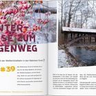 "WINTER-REISE ZUM SAGENWEG. #39 ...mit der Weißeritztalbahn in den Rabenauer Grund. Winterliche Landschaft mit Holzbrücke."