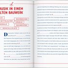 "Musik in einem alten Bauwerk." Wörter: Zirkus, Mittelalter, Kathedrale, Wahrzeichen, Orgeln, Baumeisters, Roncalliplatz.