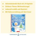 Adventskalender-Buch mit Engel-Thema. Cover: Engel und Weihnachtsszene, liebevoll illustriert. Logos unten.