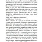 Seite 11 enthält Fließtext über Lahea, die Natur und den Tod eines Wals. Er beschreibt eindringlich die Umwelt und Emotionen.