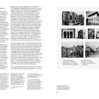 Text beschreibt die Postmoderne in der österreichischen Architektur. Darunter sind 10 historische Fotos nummeriert und erläutert.