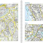 Links oben: "Göteborg". Rechts oben: "Helsingborg". Unten rechts: "Örebro". Stadtplan mit Straßen und Details.