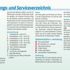 Übernachtungs- und Serviceverzeichnis mit Kategorien und Kennzeichnungen. Informationen zu Preisen, Updates, Radwerkstätten.