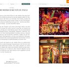 Titel: "Die heiße Ecke von St. Pauli". Theaterbühne mit bunter Beleuchtung und Publikum. Gemütliche, lebendige Atmosphäre.