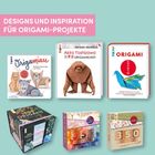 DESIGNS UND INSPIRATION FÜR ORIGAMI-PROJEKTE. Origamibücher und -papier in verschiedenen Designs und Farben.