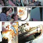 Sprechblasen: "Liebe Passagiere..." "Wir werden das überstehen..." "Hey! Nur keine Sorge." Superman fliegt und rettet.