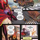 Comic-Illustration. Texte: "Dormammu… seinen Spaß hat." "Du hast gerade zehn Milliarden Jahre der Qual in Sekunden durchlebt." "Das ganze Darkhold…" "Das Buch vergiftet mich."