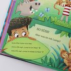 SO SÜSS! Aber was ist mit Lumpi? Zwei Affen mit einer Idee. Ein Junge, Affen und Tiere in einer farbenfrohen Illustration.