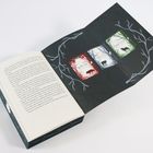 Texte: "SHIVER", "LINGER", "FOREVER". Eine Buchinnenseite zeigt drei Buchcover mit Tierbildern vor Zweigen.