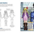 Beliebte Varianten von Comedy-Charakteren. Eifersüchtige Freundin. Die Zeichnung zeigt Anime-Figuren in wütenden Posen.