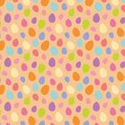 Bunte, ovale Formen in Orange, Blau, Grün, Gelb, Pink und Lila verteilen sich gleichmäßig auf einem beigen Hintergrund.