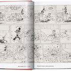 "She's stuck in th' mud! Will yuh push, while I get 'n drive?" – Eine Comic-Seite mit Donald Duck.