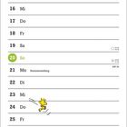 "Juni" mit Tagen und Wochentagen aufgelistet. Ein Comic: Zwei Figuren unterhalten sich. Snoopy und Woodstock in weiteren Szenen.