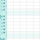 Kalender für Juni, Start mit Dienstag, weiße Flächen für Notizen, bedeutende Tage markiert, Wochenzahlen angegeben.