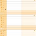 Kalender für Juni 2027. Wochenbeginn: 1. Juni, Dienstag. 21. Juni: Sommeranfang. Farblich in Orange und Weiß gestaltet.