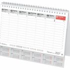 Kalender mit Wochentagen vom 1. bis 7. Februar 2027. Daten und Namen mit Platz für Notizen. Monatsübersicht unten.