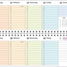 Kalenderwochen 16 und 17 mit Daten vom 19. April bis 2. Mai. Maifeiertag am 1. Mai. Übersicht für März bis Mai.