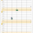 Text: "Juni", "Wohin kleine Maus? Komm mach eine Rast." Illustration: Kalender mit Tieren und Pflanzen.