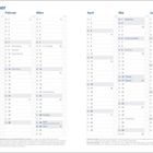 Jahresplaner 2027. Monate Januar bis Juni. Feiertage wie Neujahr, Valentinstag, Pfingsten sind markiert.