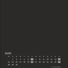 Kalenderseite für Juni. Wochentage Mo-So, 1. bis 30. Juni. 21.6. Sommeranfang, Daten 6, 13, 20, 27 hervorgehoben.