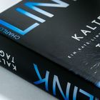 Buchtitel: „KALTE TAGE“. Autorin: „CHARLOTTE LINK“. Dunkles Cover mit eisigem, strahlenförmigem Muster.