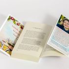 Links: "Schließe ab. Sei glücklich. Und sei wild."

Mittig: Kapitel 39 eines Buches.

Rechts: Bild und Bio von PETRA DURST-BENNING.