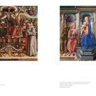 Links: Carlo Crivelli, "Coronation of the Virgin", 1493. Rechts: Filippo Lippi, "Madonna and Child Enthroned with Saints", 1440-45.