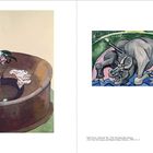 Links: Francis Bacon, George Dyer, hockend, 1966. Rechts: Pablo Picasso, Sterbender Stier, 1934. Beide Werke.