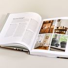 Titel: "Warum Vintage?". Text auf der linken Seite, Bilder von Möbeln und Deko auf der rechten.