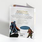 "Romantische Fantasiewelten selbst zeichnen – so geht’s!" Ein Ritter und ein Zwerg in bunter Rüstung stehen nebeneinander.