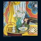 Text: "6 2027." 
Eine Illustration mit einer schlafenden Person neben Blumen und einem Tischgedeck in lebhaften Farben.