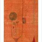 Illustration: Kalenderseite mit Grafik von abstrakten Pflanzenformen. Unten Zahlenreihen für Juni 2027, Wochenbeginn Montag.