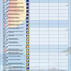 Kalender für Juni 2027. Enthält tägliche Aufgaben und Mondphasen. Hintergrund zeigt eine Landschaft mit See und Hügeln.