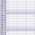 Kalender für Juni 2027. Daten und Wochentage mehrsprachig. Markierungen an einigen Tagen. Feiertage vermerkt.