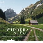 Widderalpstöck, Appenzell Innerrhoden, Appenzeller Alpen, Schweiz. Almwiesen, Weg, zwei Holzhütten, Berglandschaft.