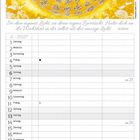 "Sei dein eigenes Licht...Buddha." Kalender für Juni 2027. Oben gelb-goldenes Mandala mit silbernen Verzierungen.