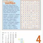 Wörtersuche, Text über das Finden von Wörtern in einem Buchstabengitter. Unten: Freitag, 4. Juni, Kalenderwoche 22.