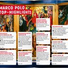 „DIE MARCO POLO BUCKETLIST: Das musst du in Danzig erlebt haben.“ Text in rosa Block auf nächtlicher Stadtansicht.