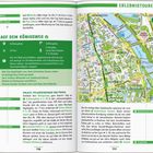 Texte: "ERLEBNISTOUREN", "AUF DEM KÖNIGSWEG", "Schlossplatz", "27 km", "6 Stunden", "2 ½ Stunden", "Botanischer Garten", "Cytelnik". Karte zeigt eine Tour durch Warschau.