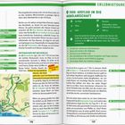 Seite 126: Tipps für Spaziergänge und historische Orte, Mittagessen mit Blick auf die Bucht. Karte zeigt Wege. 

Seite 127: Erlebnistouren auf Fogo, Details zur Wanderung zum Vulkan, Empfehlungen und Höhepunkte.