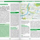 "Podgorica: Spätestens am frühen Abend ist klar, wo das Zentrum der Hauptstadt liegt..."

Links der Text über Podgorica und Sehenswürdigkeiten, rechts eine Stadtkarte mit Straßennamen und Sehenswürdigkeiten.
