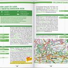 Texte: 1. VON LAGO ZU LAGO: DIE OBERITALIENISCHEN SEEN, ERLEBNISTOUREN. Karte mit Seen und Städten in Norditalien.